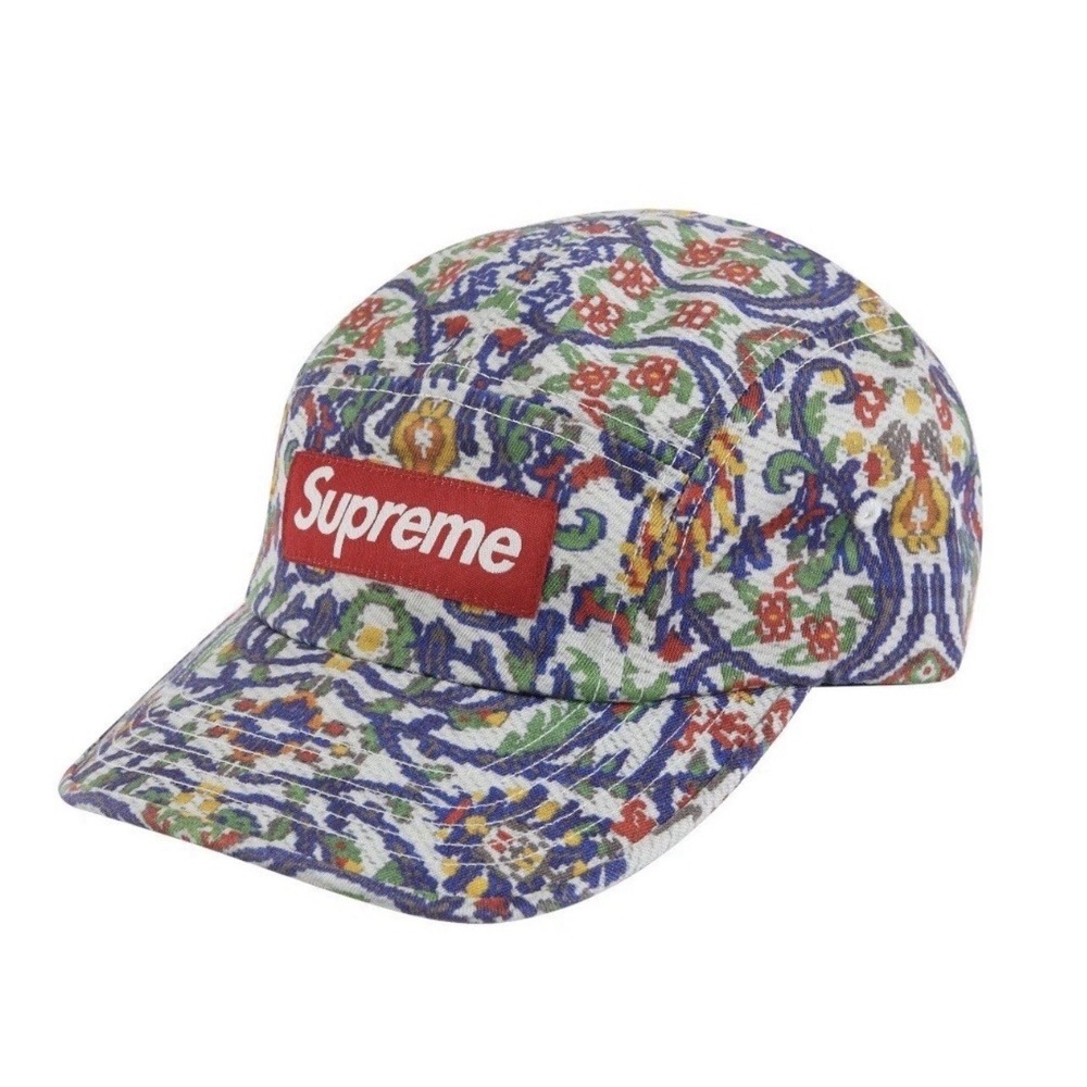 Supreme Washed Chino Twill Box Logo Hat Camp Cap Tapestry Authentic NEW